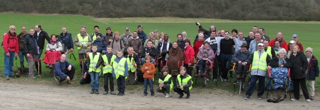 randonnée sportive avec joëlettes, Bure, 2012